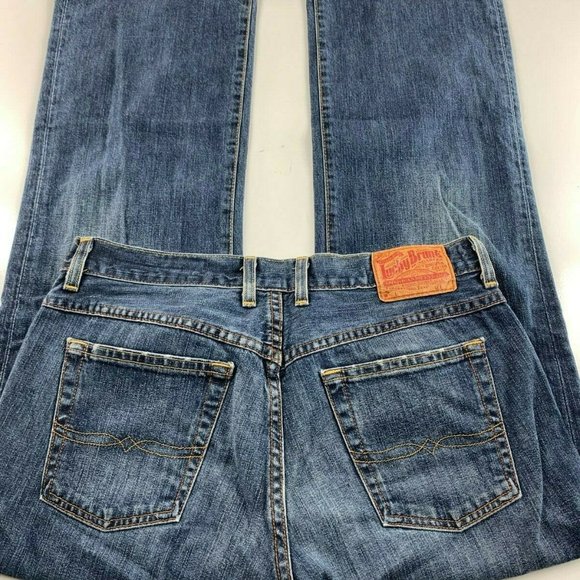 Lucky Brand Easy Rider Dark Wash Button Flap FF26 AD32 - Picture 4 of 5